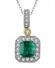 EMERALD CUT DIAMOND PENDANT (TP2558)